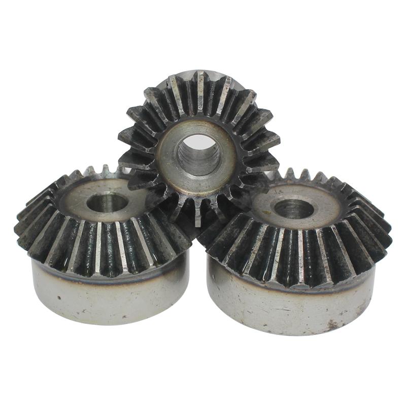 1 Piece Bevel Gear 2M22T/23T/24T/25T/26T/27T Gear 90 Degrees Meshing Angle Carbon Steel Transmission Ratio 1:1 Transmission Part