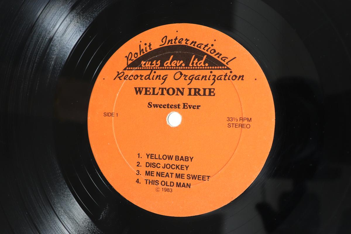 

LP Record WELTON IRIE - Sweetest Ever 017 ROHIT INTERNATI 1983 US Reggae, Ska & Dub Used