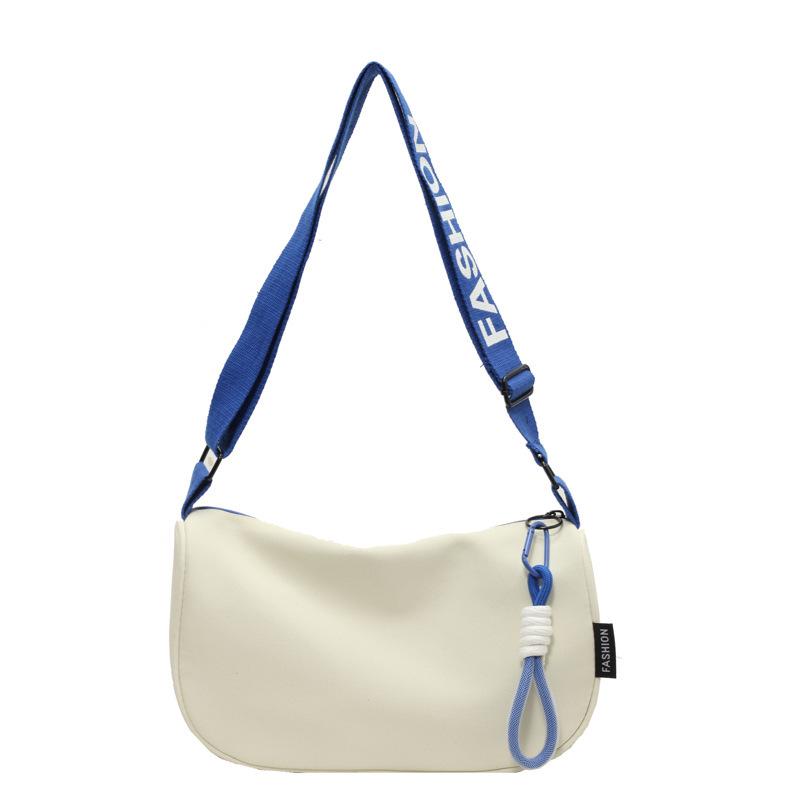 Women's Large Capacity Nylon Crossbody Bag with Wide Strap