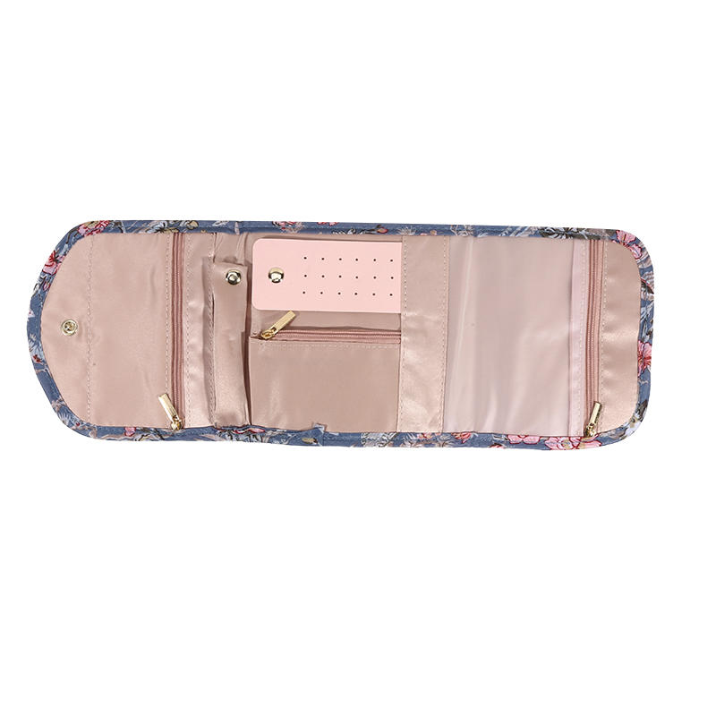 Luxury Portable Jewelry Organizer Bag - Travel Jewelry Case with Zipper Pockets for Earrings Necklaces Rings Gift Ready