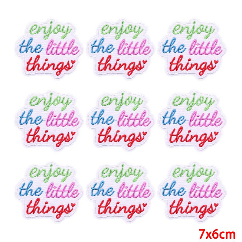 10 teile/los Großhandel Stickerei Patch Eisen Auf Patches Für Kleidung Patches Auf Kleidung Jacken Dekor Applikation Nähen Liefert