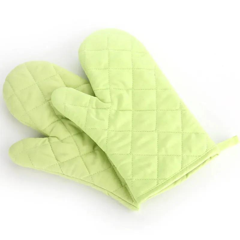 Non-slip Insulated Heat Resistant Kitchen Tool 1Pcs Microwave Oven Glove Mitten Baking Gloves Cotton