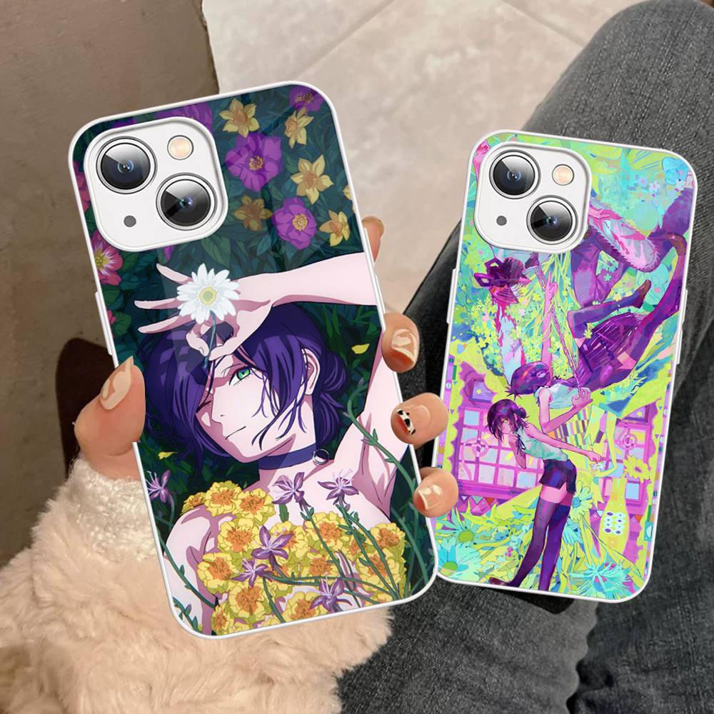 Anime C-Chainsaw Man Tempered Glass For Iphone 14 13 12 11 Pro Mini XS MAX 14Plus X XS XR Cover