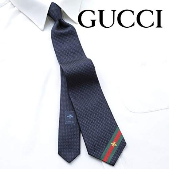 GUCCI Navy Line Tie GUJ-835 [Used]