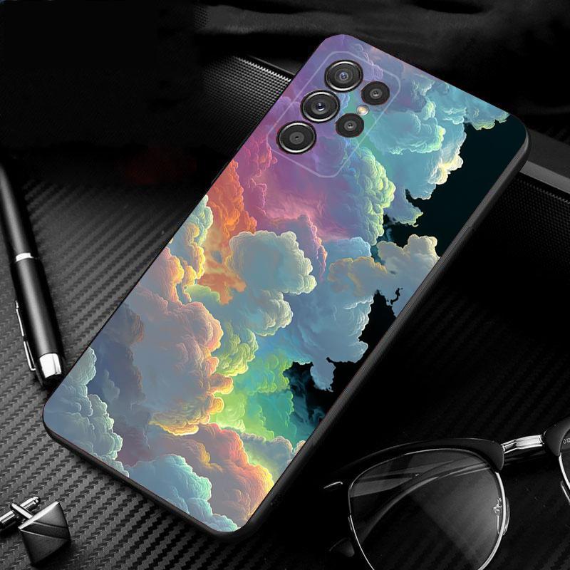 Clound Moon Star Night Phone Case For Samsung Galaxy S25 S24 S23 S22 S21 Ultra S24 S23 S22 S21 S25 Plus S24 S25 FE