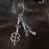 Cute Four Leaf Clover Keychain Bag Earphone Cover Pendant Decoration Kawaii Mobile Phone Lanyard Home Decoration Accessories