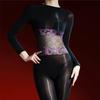 Body da Donna Super Sottile 5D in Pizzo Lucido a Vita Senza Cuciture con Finitura Effetto Seta