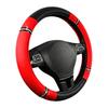 Stitching Steering Wheel Wrap PU Leather PU Leather Steering Wheel Cover  All Season