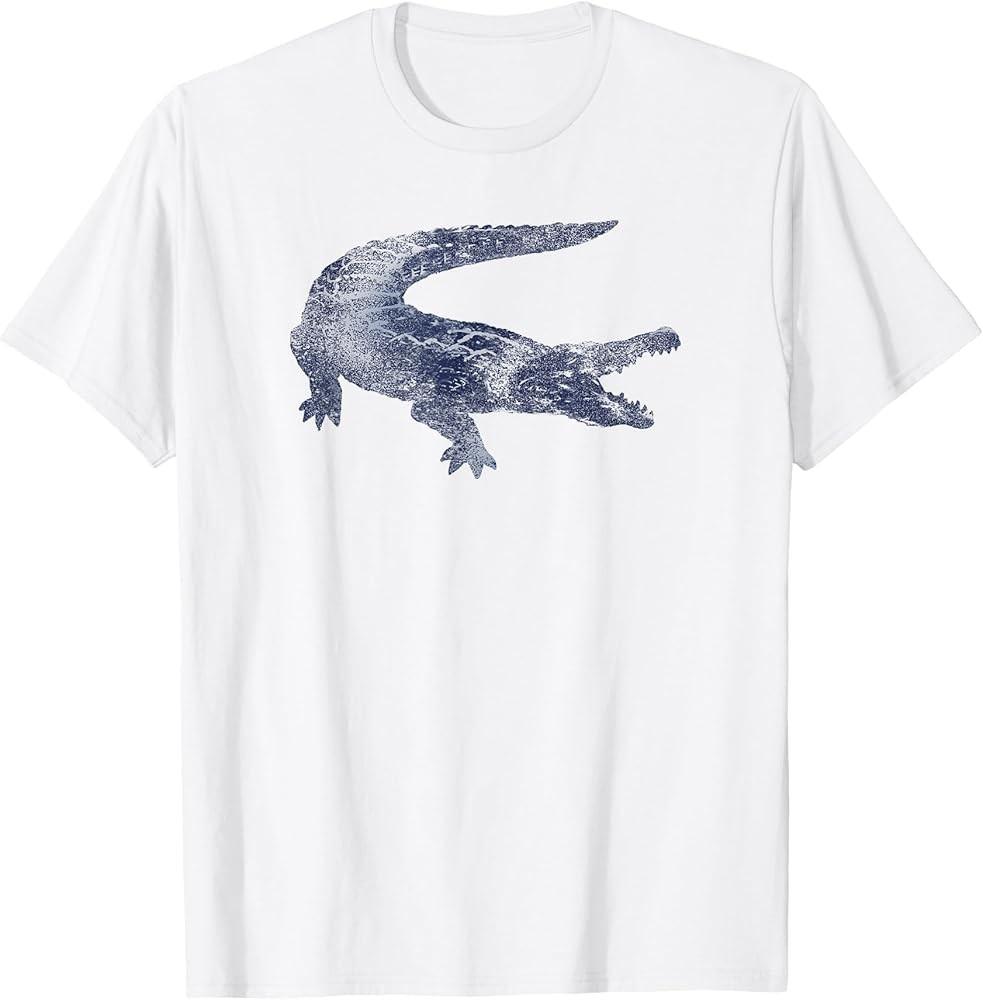 Trendy Distressed Gator Silhouette T-Shirt Unisex T-Shirt S