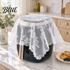 Decorative Embroidery Protector Dustproof Cloth Dust Cover White Lace for Kitchen Small Appliances Air Fryer