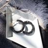 Orecchini a Cerchio con Cristalli Charm alla Moda Geometrici Rotondi Strass Lucenti Grandi Orecchini Accessori Gioiello per Donne Regali Creativi