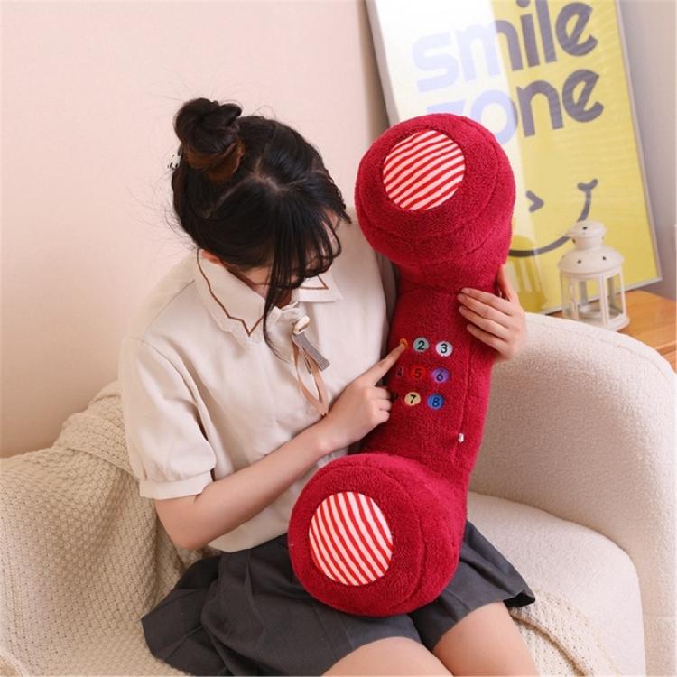 Plush Phone Shape Throw Pillow Creative Seating Cushions for Bedroom Sofa Chair