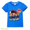 Nieuwste Brandweerman Sam Camiseta Kinderen Zomerkleding Junior Jongens Korte Mouw Tops Baby Meisjes Pure T-shirts Kinderkleding
