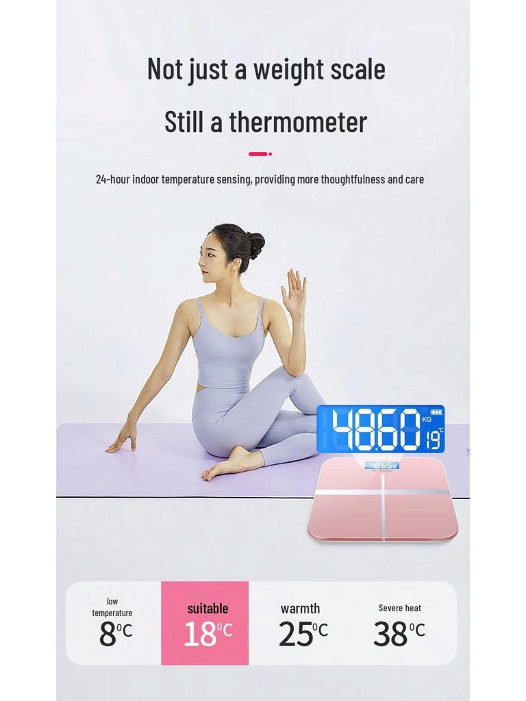 Cross-Pattern Smart Electronic Body Scale for Home Use