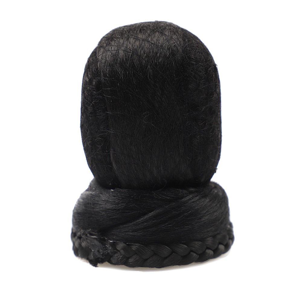 Antique Headwear Hanfu Wig for Men Chinese Style Fake Hair Bun Tang Dynasty