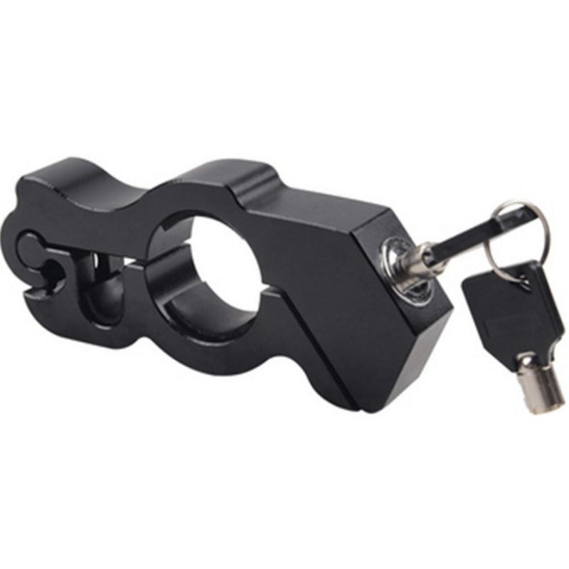 1Pc Solid Aluminum Alloy Motorcycle Handlebar Lock Anti-theft Brake Security Bicycle Pull Rod Steal Proof Long Lasting