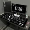 Large XXL Deskmat Cyberpunk Futuristic Tech Graphic Mouse Pad Non‑Slip Rubber Overlocked Mousepads Keyboard Table Mat Desk Mats