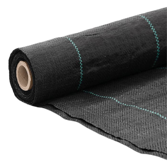 VidaXL Membrane anti-mauvaises herbes noir 1x50 m PP, tissu anti-mauvaises herbes, membrane de contrôle des mauvaises 4005181