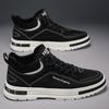 Spring Autumn 2024 Men's Work Shoes Design Platform Casual Shoes For Men Sneakers Luxury Brands Short Ankle Boots Men