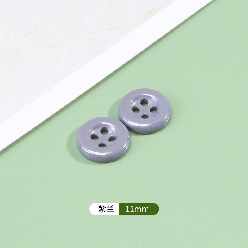 White Shirt Buttons Men'S And Women'S Clothes Shirt High-End Ceramic Buttons Versatile Round Black High-End Button Accessories