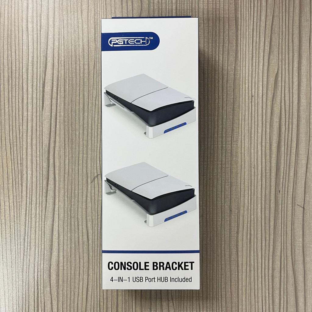 Suport de consolă pentru Sony PS5 Slim, cu 4 porturi USB 2.0, accesorii pentru suport de bază pentru console de jocuri, suport de depozitare pentru suport de birou pentru consola de jocuri