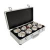 Petanque Sæt Master 8 Krom Fipjp Kugler + Aluminiumsdæksel