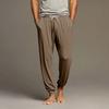 Men's Drawstring Pocket Cuffed Casual Pants Home Sleep Pants