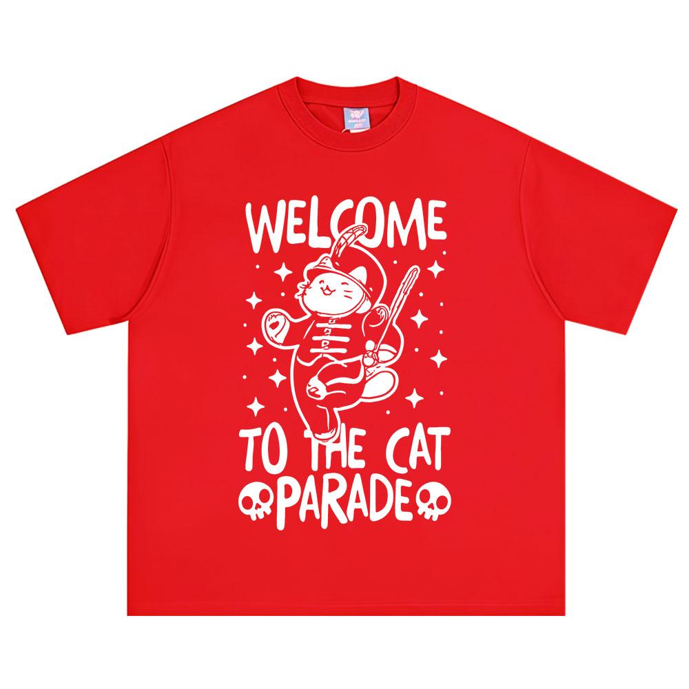 

Welcome To The Cat Parade Funny Tshirts Rock Band My Chemical RoUnisexce Tshirt Unisexs Clothing Cotton Casual Oversized T Shirt S