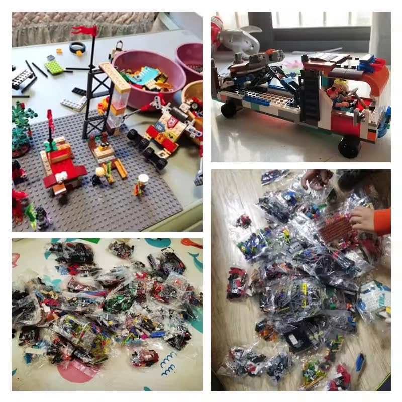 zmart 1500g Blocks DIY MOC Random Building Blocks Bulk Basic Parts Classic Model Brick Creative City Set Toy MOC Parts Building Toy Assembly Toy