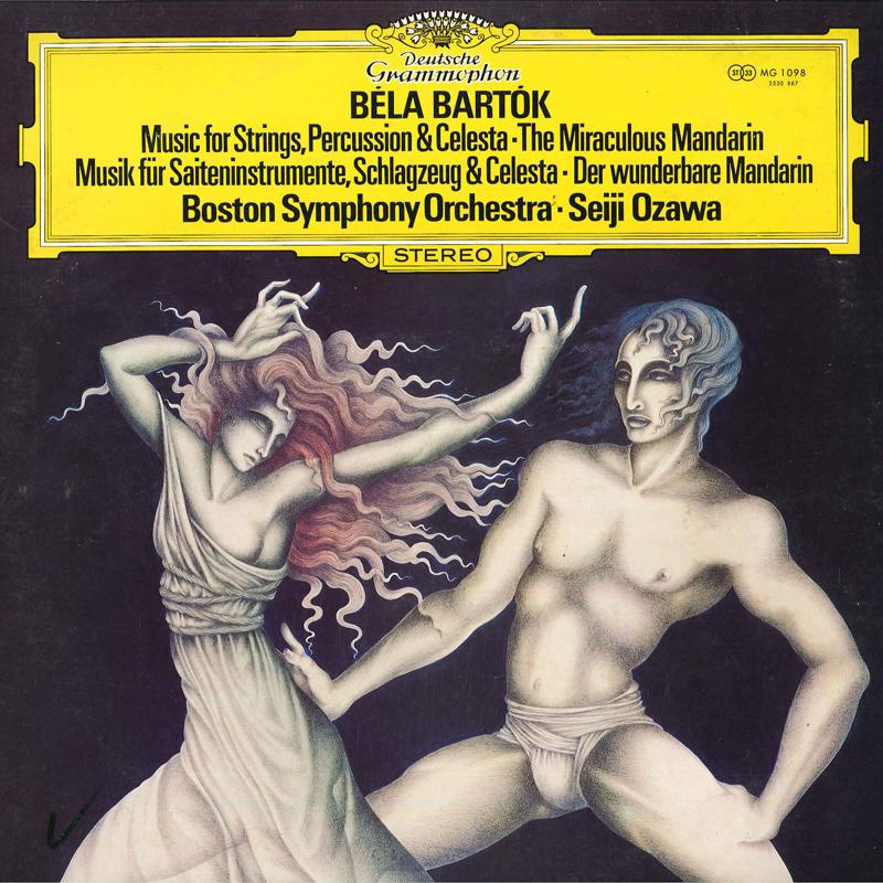 LP Record SEIJI OZAWA, BOSTON SYMPHONY ORCHES - Bartok: Music For Strings Percussio MG1098 DEUTSCHE GRAMMO Japan Obi Classical Used