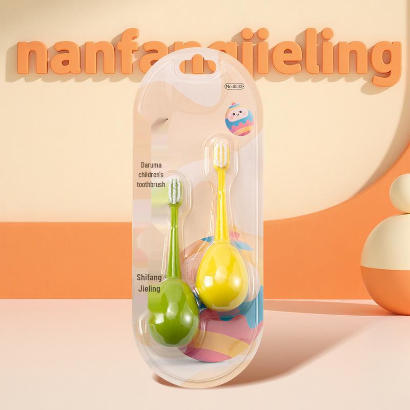 Nanfang Jieling Roly-poly Soft Bristle Toothbrush for Infants & Toddlers - Gentle Oral Care for Milk Teeth