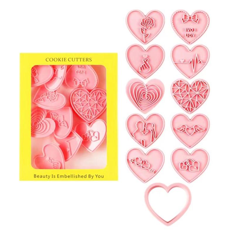 

Food Grade Biscuit Moulds Biscuit Molds Valentines Day Series Small Cookie Molds Suitable for Special Greetings 1