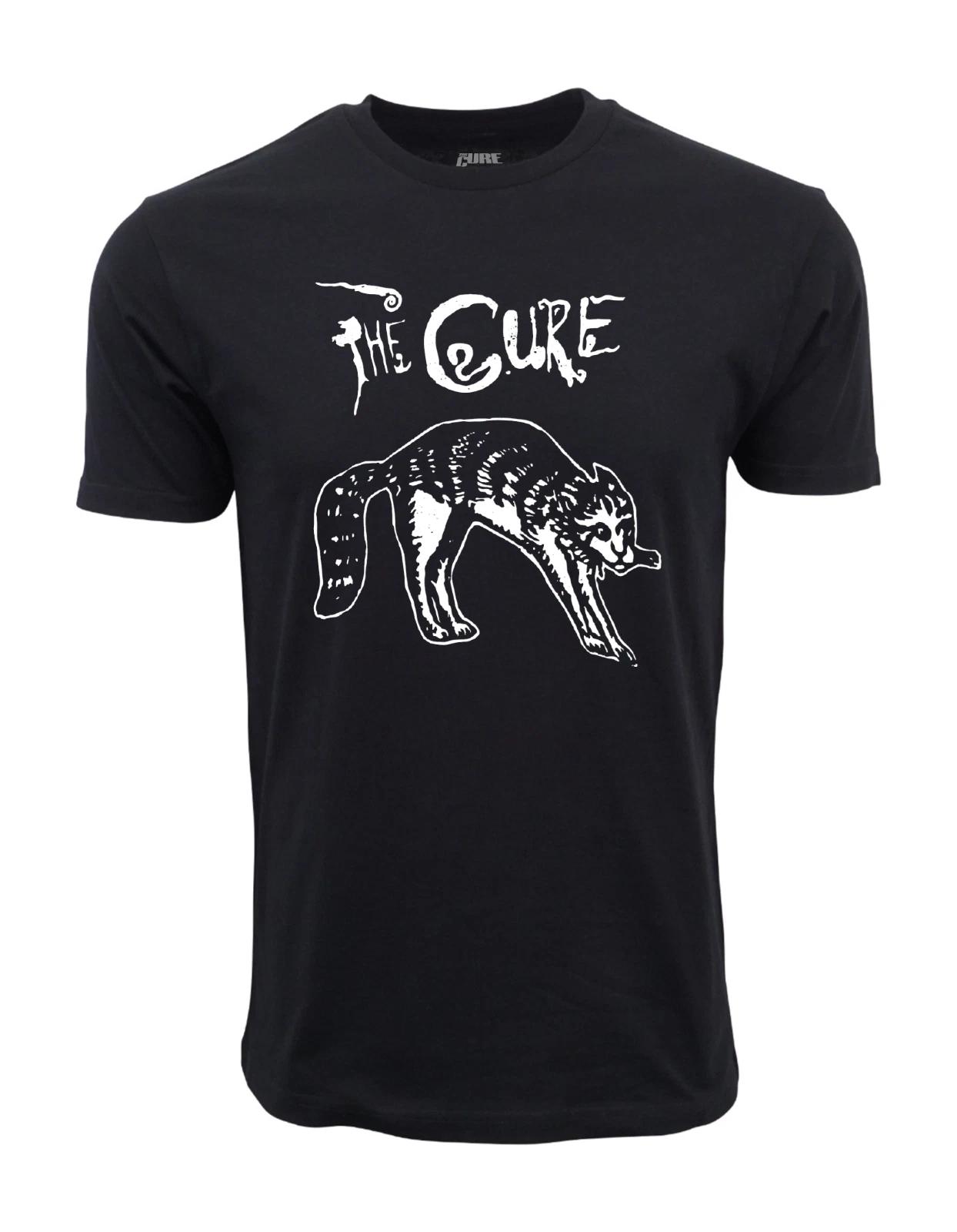 Unisex Adult Casual Graphic The Cure Cat Graphic T shirt T-Shirt XXXXL