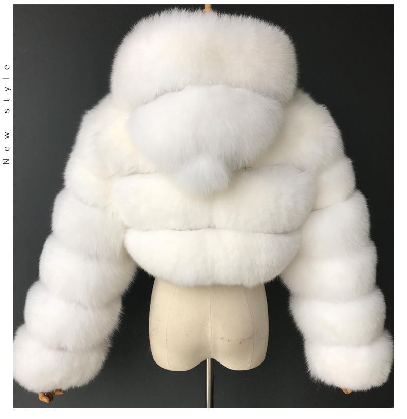 New European & American Short Faux Fur Coat