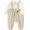 Balabala Baby Long-Sleeve Open-Crotch Romper