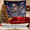 Personalizowana gobelinowa dekoracja ścienna z nadrukiem POP Michael Jackson, Dekoracja ścienna, Sypialnia, Pokój studencki, Mieszkanie, Salon, Tło na imprezę, Prezent na urodziny
