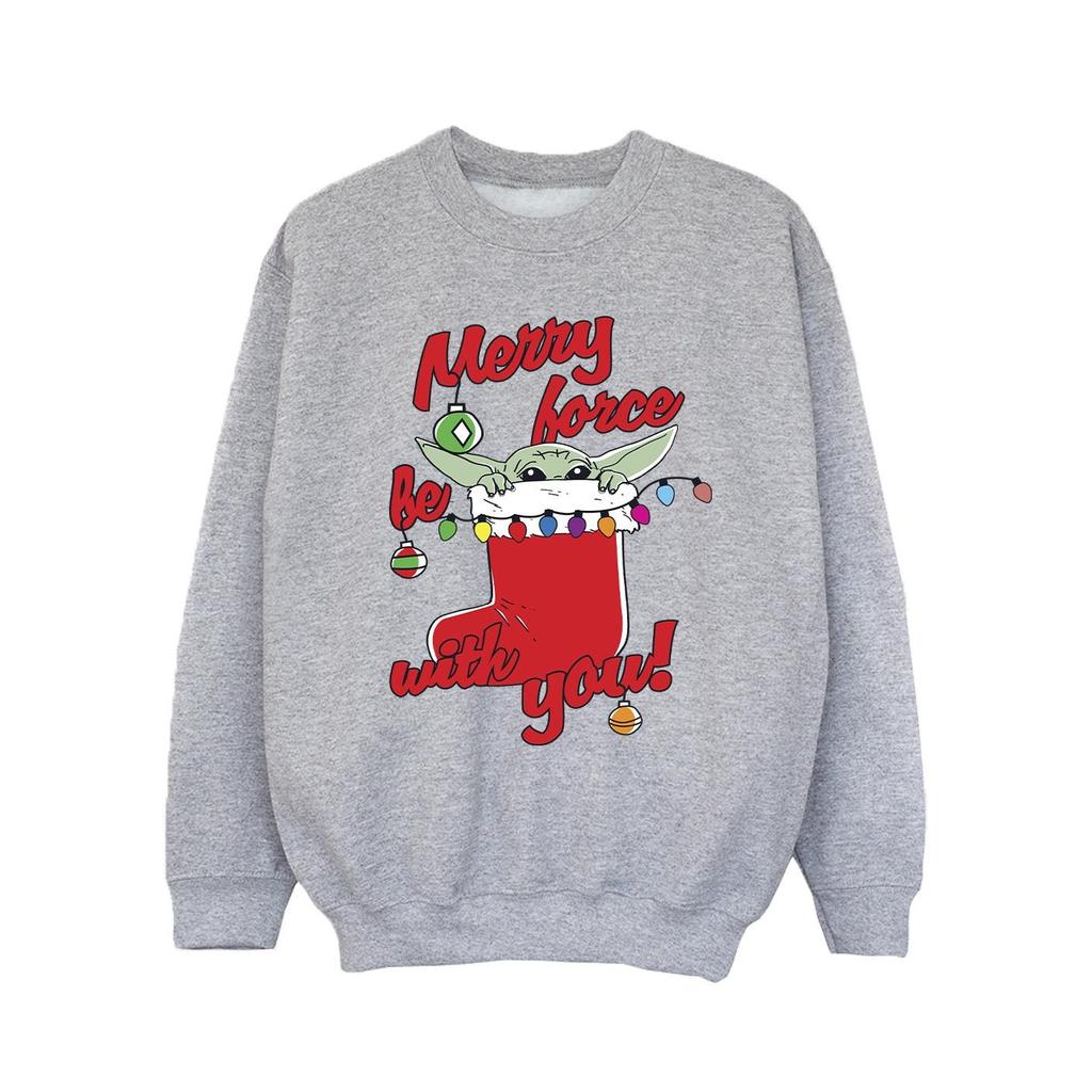 Star Wars The Mandalorian Girls Merry Force Be With You Sweatshirt