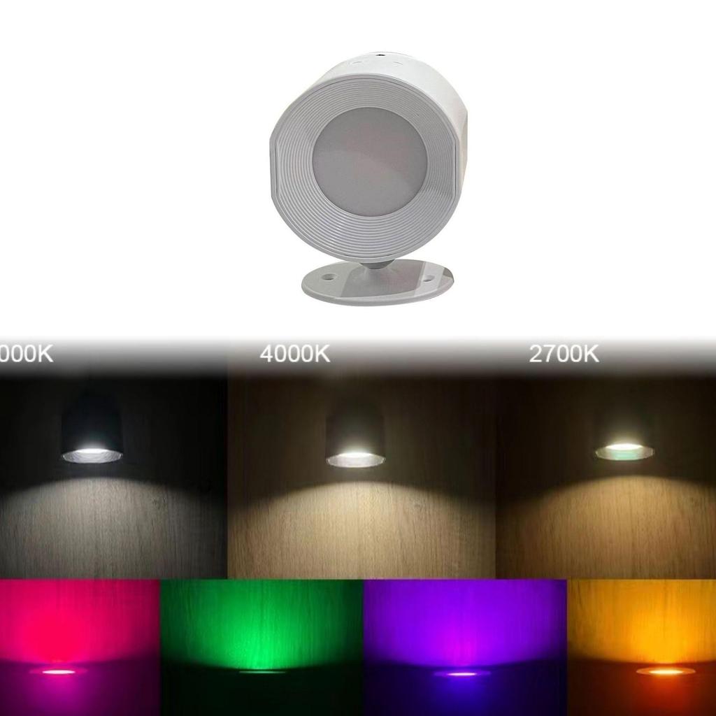 Colorful RGB Eye-Protecting Bedside Lamp with Remote, USB Charging, Human Body Induction, and Magnetic Wall Mount
