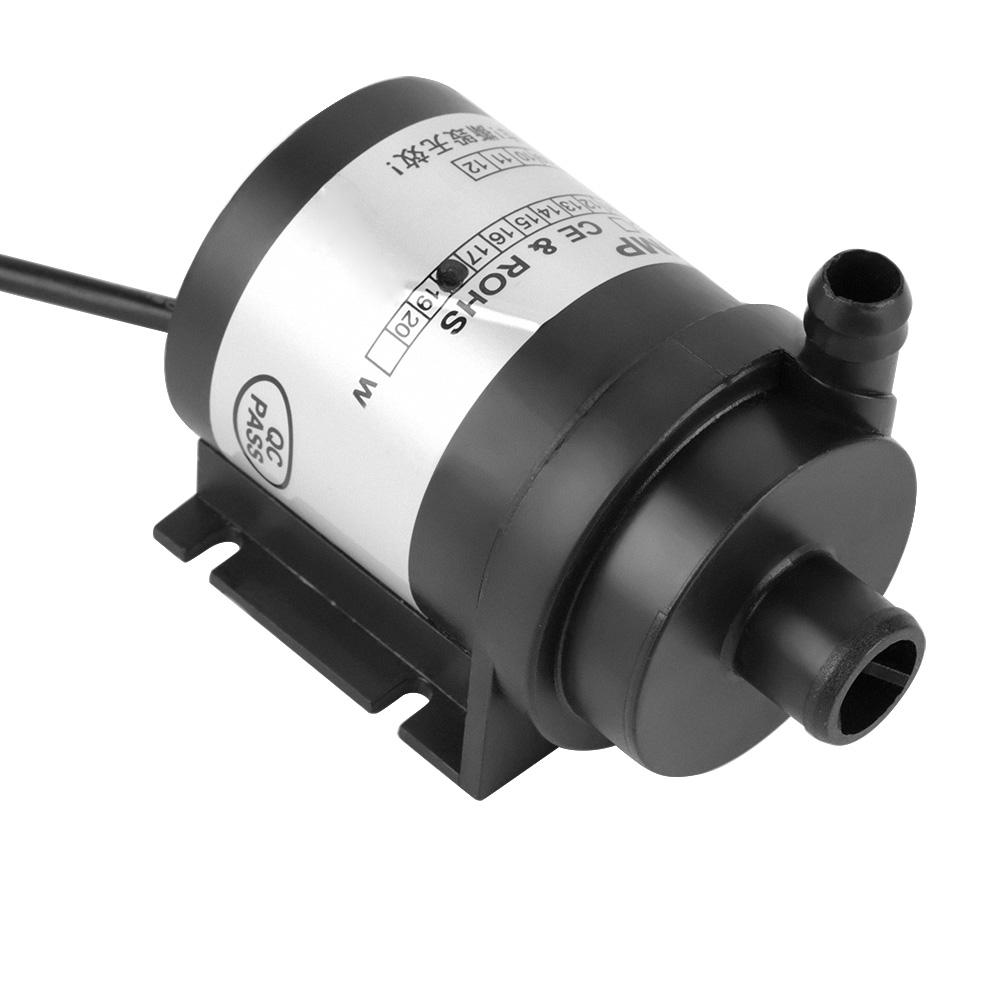 DC 12V 18W Black High Temperature Resistance Circulation Low Noise Brushless Water Pump