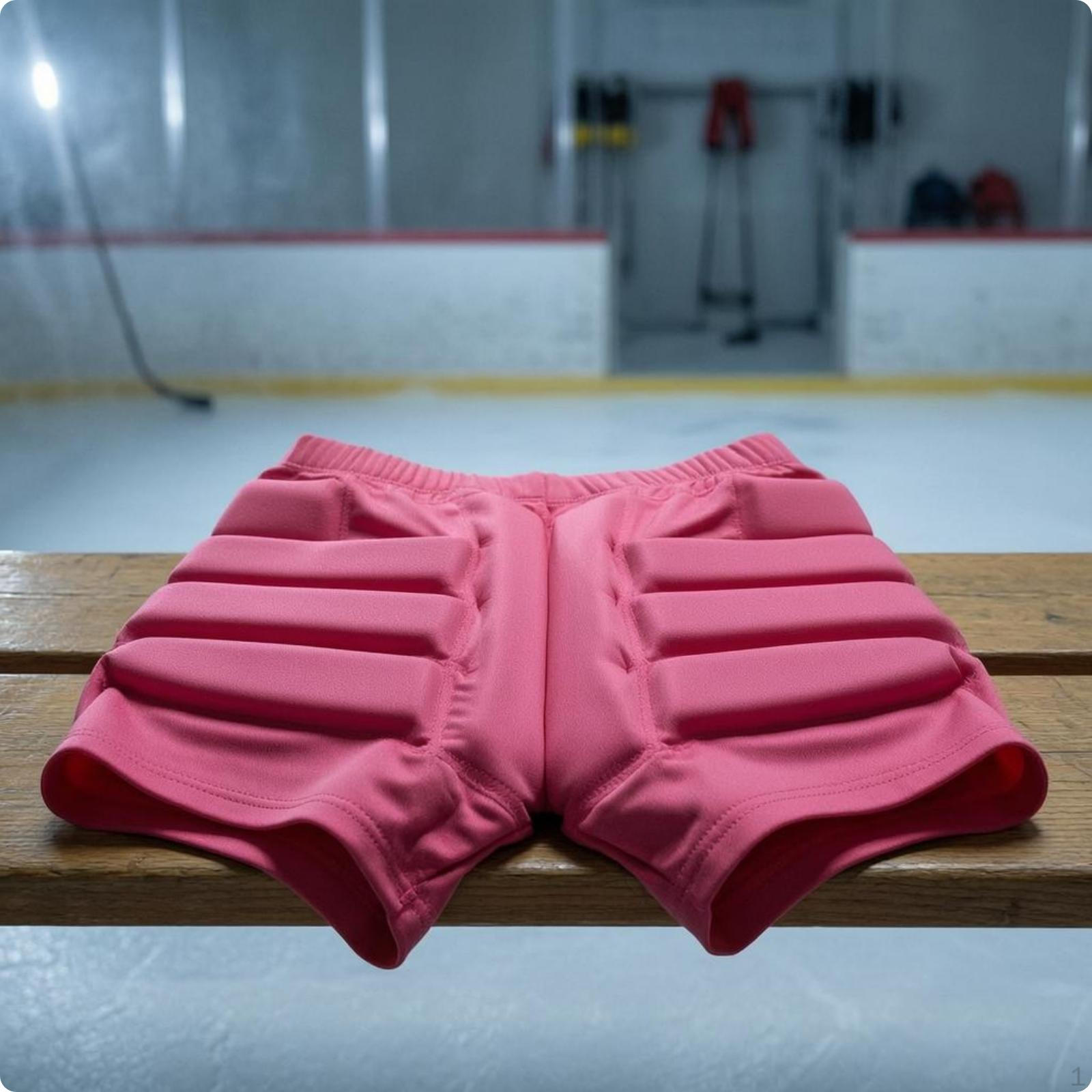 Padded Skating Shorts Zippered Side Openings Hip Protector Stretch Material Tailbone