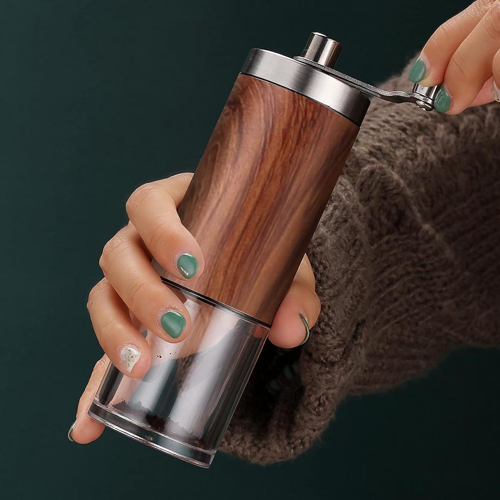 Grinder, Coffee Bean Grinder with Adjustable Settings, Stainless Steel Hand Coffee Mill, Coffee Grinder Manual for