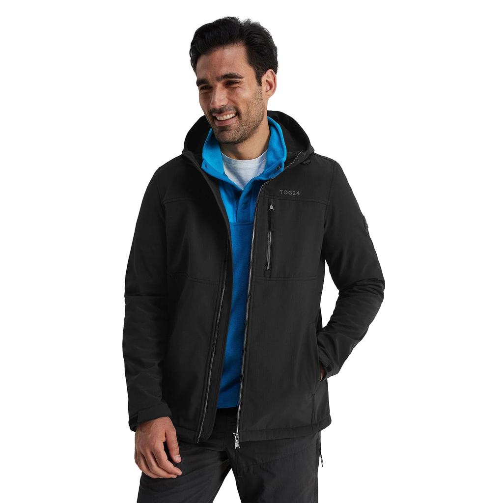 TOG24 Mens Truro Softshell Hooded Jacket