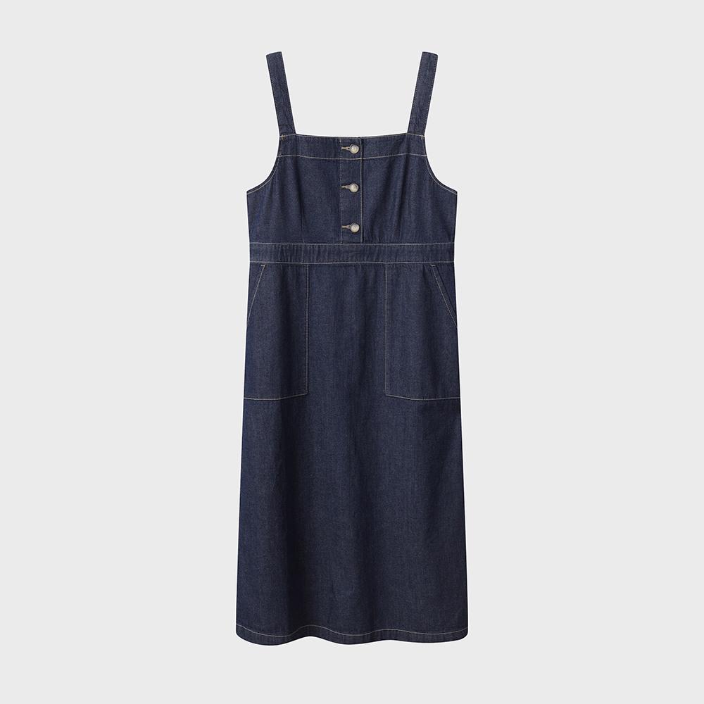 TOPTEN Women'S) Denim Button Slip Dress_Msf2Oo2303
