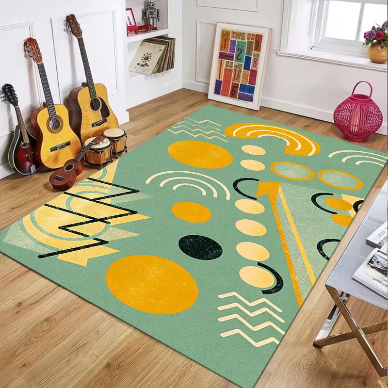 

Modern Boho Abstract Geometric Area Rug Colorful Star Space Print Non Slip Carpet for Living Room Bedroom Home Decor 40X60CM