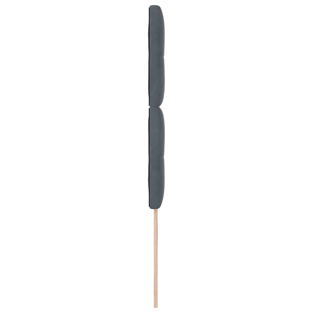 VidaXL Kopfteil Dunkelgrau 80 cm Samt