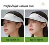 Women's Foldable UV Protection Hiking Sun Hat - Wide Brim, Open Top