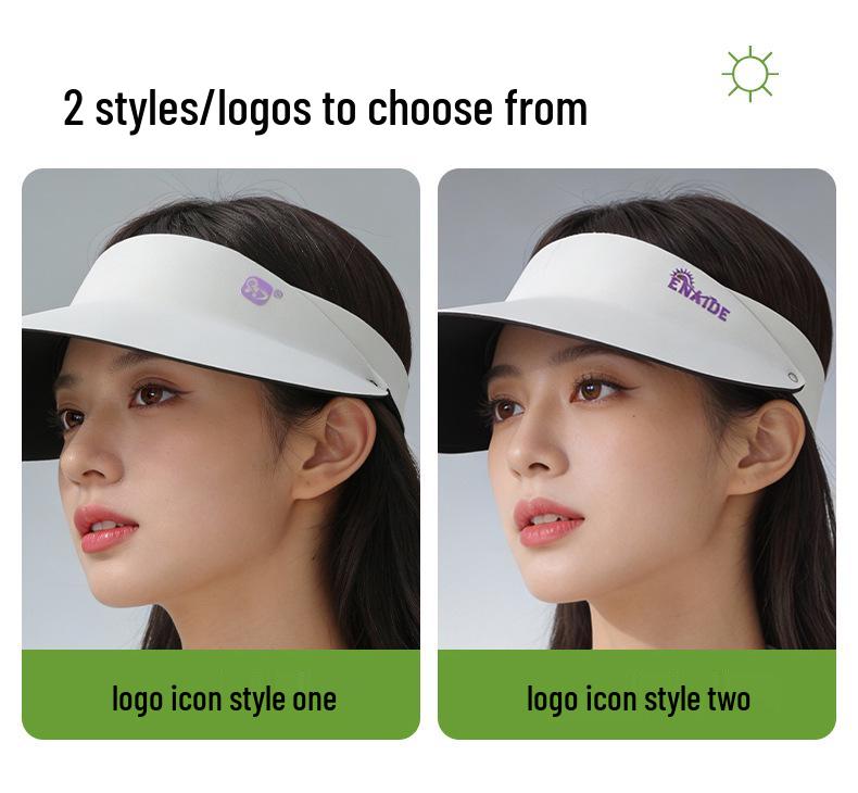 Women's Foldable UV Protection Hiking Sun Hat - Wide Brim, Open Top