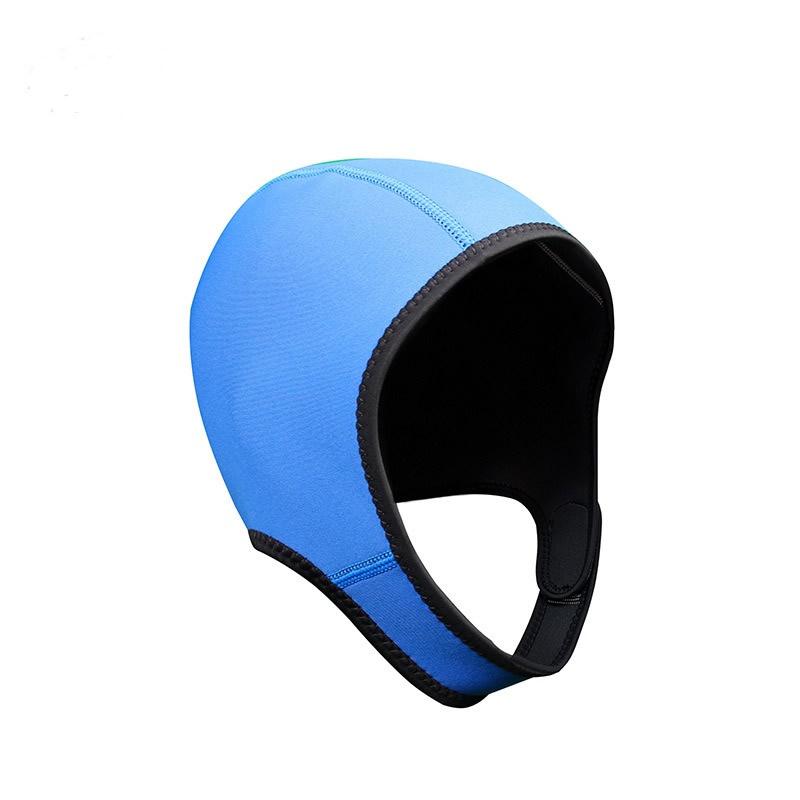 Neoprene Adjustable Caps for Surfing Diving Kayak Rafting Canoe Snorkel Swimming Cap Hat Swim Cap with Chin Strap Diving Hood