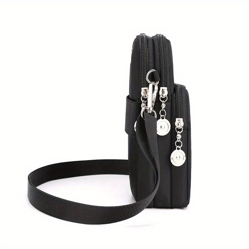 Handytasche für Damen, Nylon, Handytasche, Münzgeldbörse mit Riemen, Schultertasche, kleine Umhängetaschen für Damen, Geldbörse, Reisegeldbörse