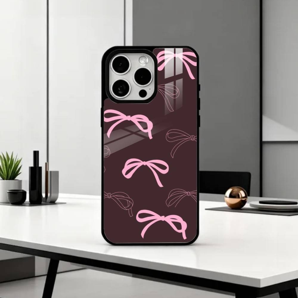 Cute Bowknot Print    Phone Case For iPhone17,16,15,14,13,12,11 Plus,Pro Max Magnetic For Magsafe Wireless Charging